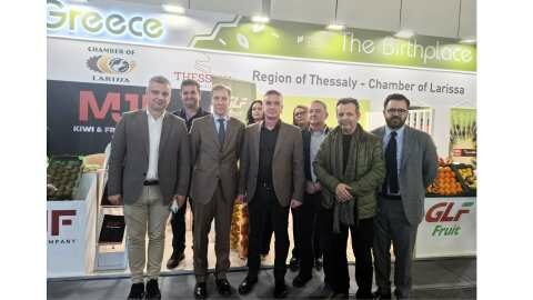 &Eta; &Pi;&epsilon;&rho;&iota;&phi;έ&rho;&epsilon;&iota;&alpha; &Theta;&epsilon;&sigma;&sigma;&alpha;&lambda;ί&alpha;&sigmaf; &sigma;&tau;&omicron; &Beta;&epsilon;&rho;&omicron;&lambda;ί&nu;&omicron; &gamma;&iota;&alpha; &tau;&eta;&nu; Έ&kappa;&theta;&epsilon;&sigma;&eta; Fruit Logistica