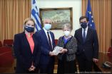 &Mu;&epsilon; &tau;&eta;&nu; &Pi;&rho;έ&sigma;&beta;&eta; &tau;&eta;&sigmaf; &Alpha;&rho;&gamma;&epsilon;&nu;&tau;&iota;&nu;ή&sigmaf; &sigma;&tau;&eta; &Beta;&omicron;&upsilon;&lambda;ή &omega;&sigmaf; &pi;&rho;ό&epsilon;&delta;&rho;&omicron;&sigmaf; &tau;&eta;&sigmaf; &Kappa;&omicron;&iota;&nu;&omicron;&beta;&omicron;&upsilon;&lambda;&epsilon;&upsilon;&tau;&iota;&kappa;ή&sigmaf; &omicron;&mu;ά&delta;&alpha;&sigmaf; &phi;&iota;&lambda;ί&alpha;&sigmaf; &tau;&omega;&nu; &delta;ύ&omicron; &kappa;&rho;&alpha;&tau;ώ&nu; &omicron; &Lambda;ά&zeta;&alpha;&rho;&omicron;&sigmaf; &Tau;&sigma;&alpha;&beta;&delta;&alpha;&rho;ί&delta;&eta;&sigmaf;