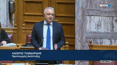 &Lambda;ά&zeta;&alpha;&rho;&omicron;&sigmaf; &Tau;&sigma;&alpha;&beta;&delta;&alpha;&rho;ί&delta;&eta;&sigmaf;: &laquo;&Sigma;&tau;&alpha; 28,7 &epsilon;&kappa;&alpha;&tau;. &epsilon;&upsilon;&rho;ώ &phi;&tau;ά&nu;&epsilon;&iota; &eta; &sigma;&tau;ή&rho;&iota;&xi;&eta; &tau;&omicron;&upsilon; &Upsilon;&pi;&omicron;&upsilon;&rho;&gamma;&epsilon;ί&omicron;&upsilon; &Alpha;&nu;ά&pi;&tau;&upsilon;&xi;&eta;&sigmaf; &sigma;&tau;&eta; &gamma;&omicron;&upsilon;&nu;&omicron;&pi;&omicron;&iota;ί&alpha; &tau;&eta;&sigmaf; &Delta;&upsilon;&tau;&iota;&kappa;ή&sigmaf; &Mu;&alpha;&kappa;&epsilon;&delta;&omicron;&nu;ί&alpha;&sigmaf;&raquo;