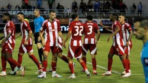 Europa League : &Eta; &alpha;&pi;&omicron;&sigma;&tau;&omicron;&lambda;ή &tau;&omicron;&upsilon; &Omicron;&lambda;&upsilon;&mu;&pi;&iota;&alpha;&kappa;&omicron;ύ &gamma;&iota;&alpha; &tau;&omicron; &mu;&alpha;&tau;&sigmaf; &mu;&epsilon; &tau;&eta; &Lambda;&iota;ό&nu;