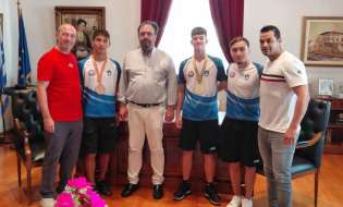 Οι κυπελλούχοι Jiu Jitsu στον Δήμαρχο Βέροιας